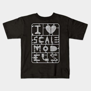 I Love Scale Models Kids T-Shirt